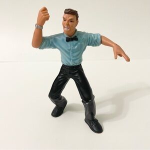 Vtg 1999 WCW Referee Wrestling Action Figure Toy Biz
